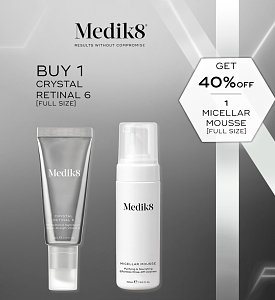 Μedik8 Crystal Retinal 6 30ml X Micellar Mousse150ml.Glowing Duo